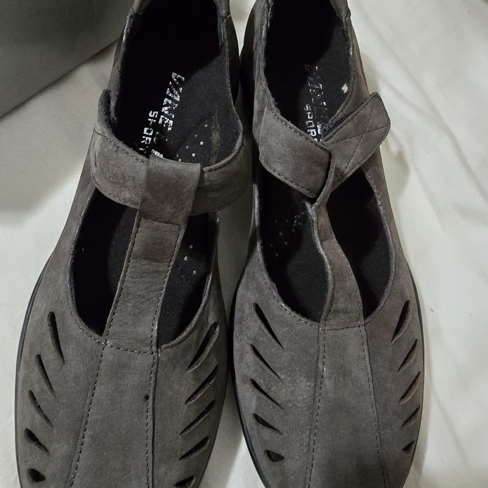 Earth Spirit Charcoal Leather Loafers Vaneli Sport